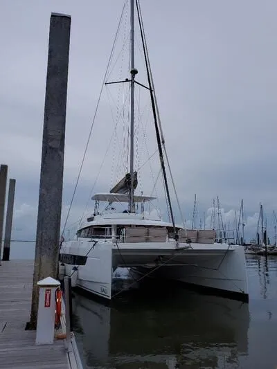 A Bali 5.4 sailing catamaran