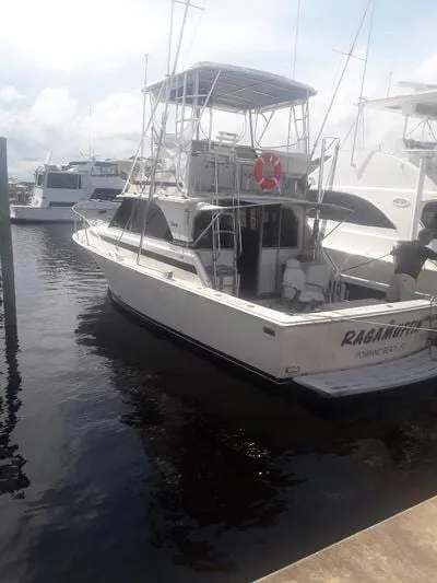 A Bertram 36 sportfishing boat