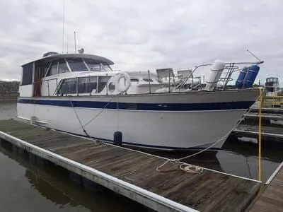A 50-foot Chris Craft motor yacht