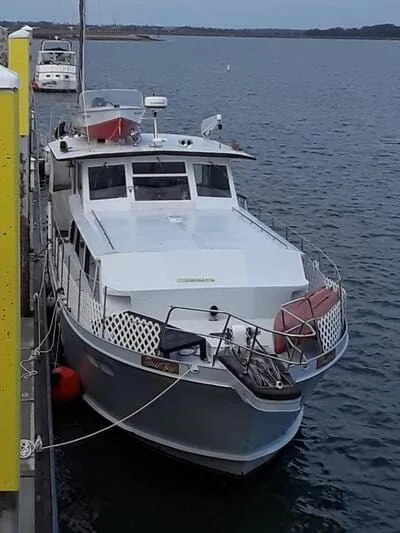 A 47-foot Grafton steel-hulled trawler