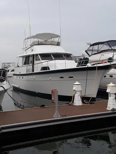 A Hatteras 53 sportfishing yacht