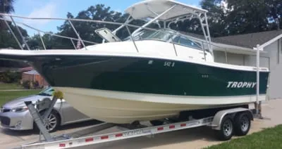 A 26-foot Trophy powerboat